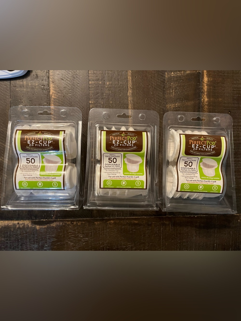 Perfect Pod EZ-Cup Paper Filters - 3 packs of 50ct NIB